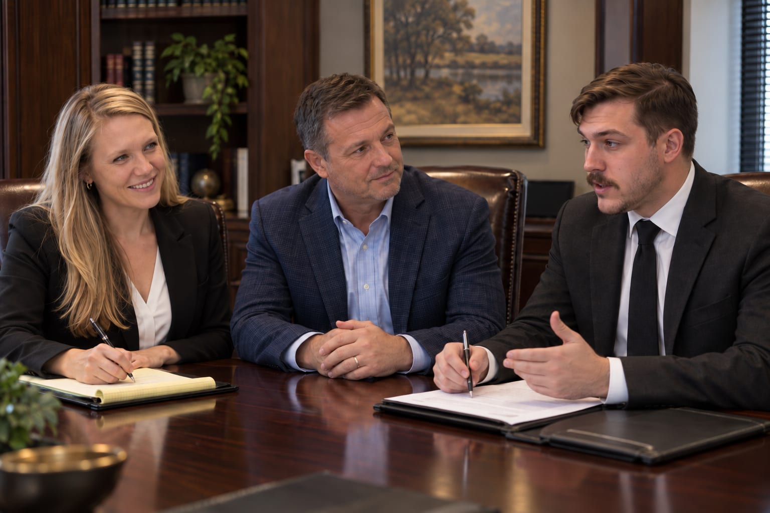 A client consultation
